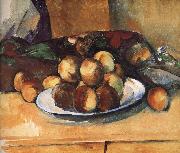 Paul Cezanne plate of peach painting